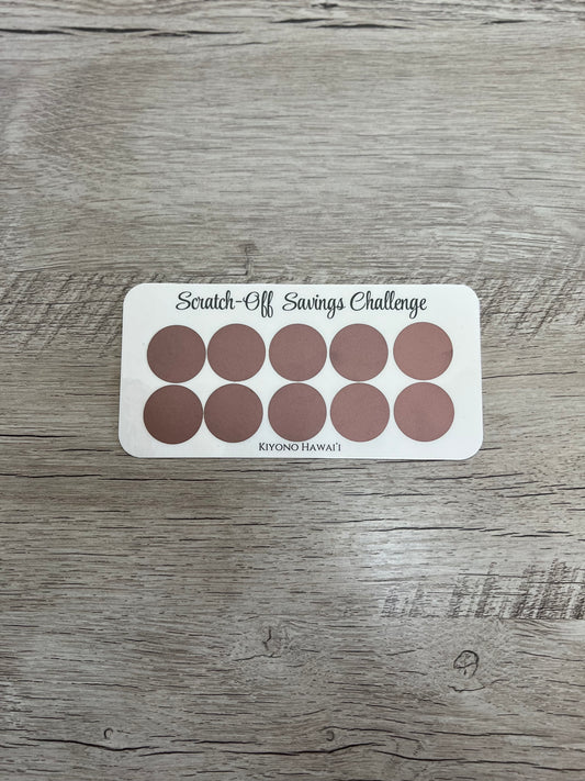 Scratch-off Savings Challenge